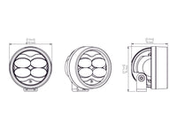 Pod de farol de neblina LED D3 com tecnologia DataDim™