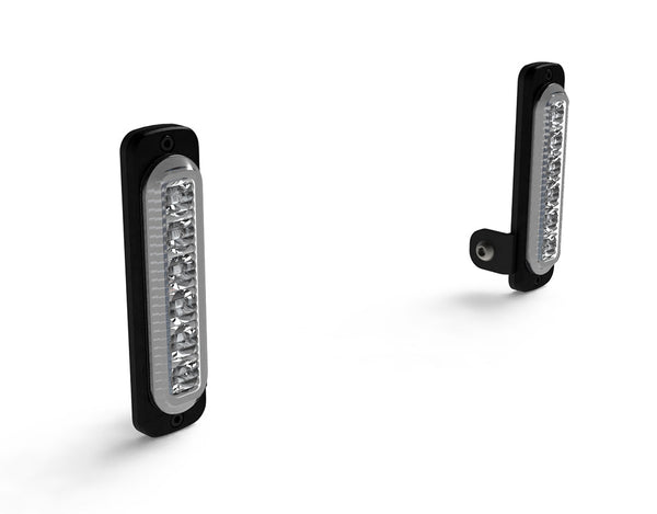 带挡泥板安装座的 DRL 可见性照明套件 - 白色或琥珀色