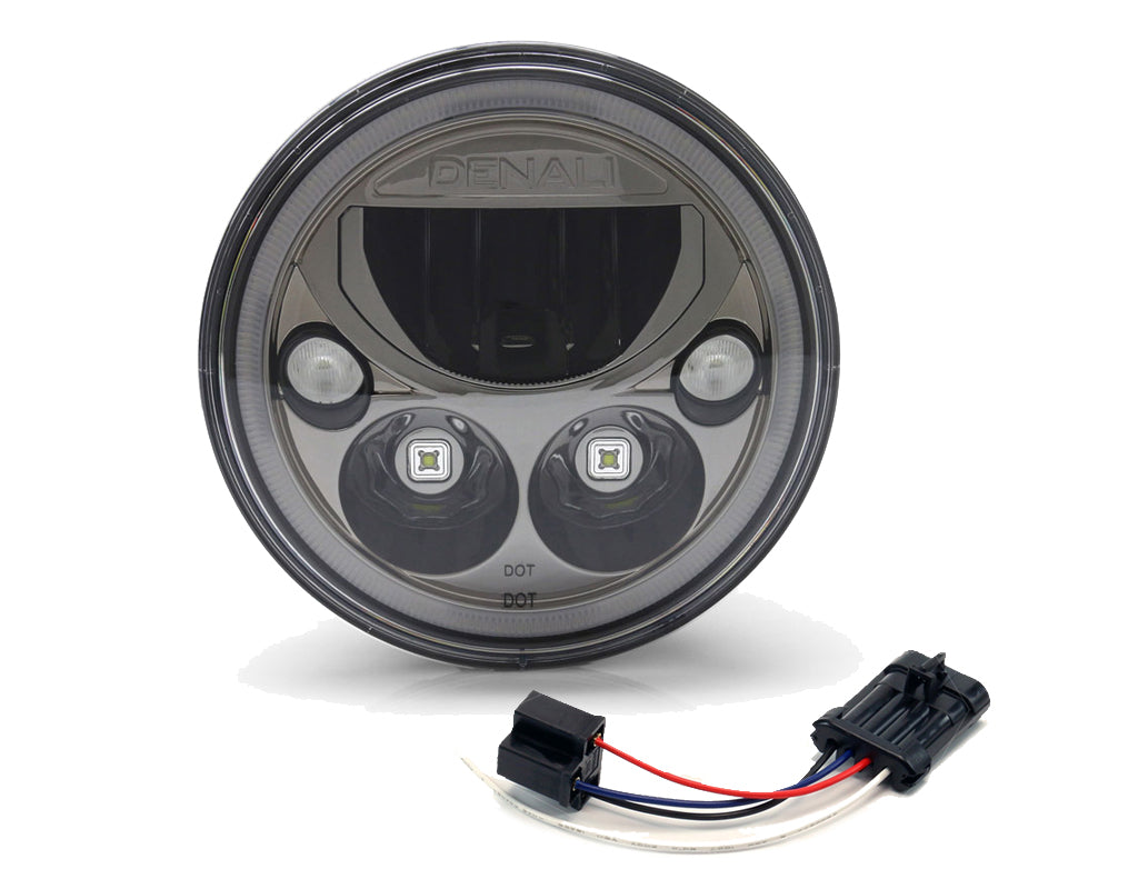 接线适配器 - H4 转 OEM,适用于配备 LED 大灯的哈雷戴维森车型,2014-2025年款