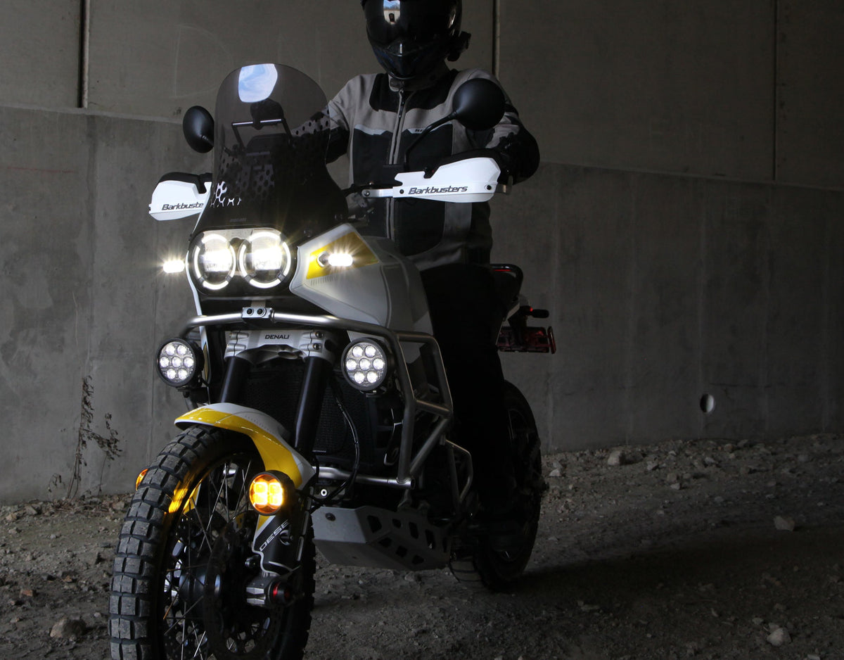 Ajovalokiinnitys - OEM-Crashbar Adapter - Ducati DesertX