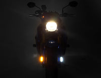T3 前转向 LED 转向信号灯盒,带挡泥板安装座