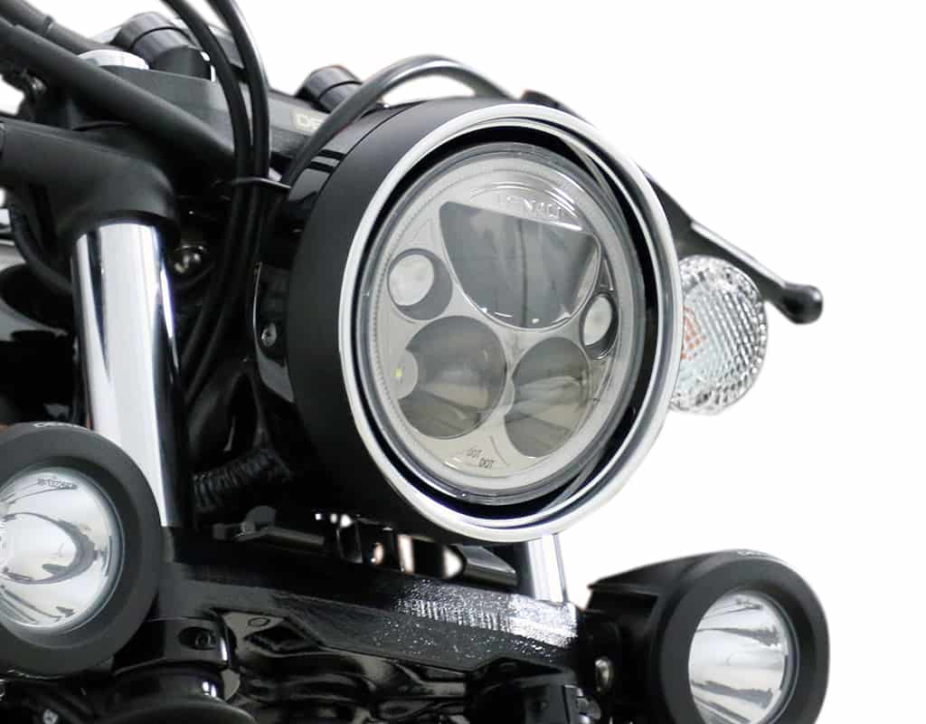 LED Headlight Mount - Yamaha Bolt, Raider, Road Star, Stryker, SCR950, XSR700, XSR900, V Star 950