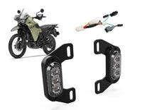 Plug-&-Play bageste T3 blinklys nummerpladekit til Kawasaki KLR650