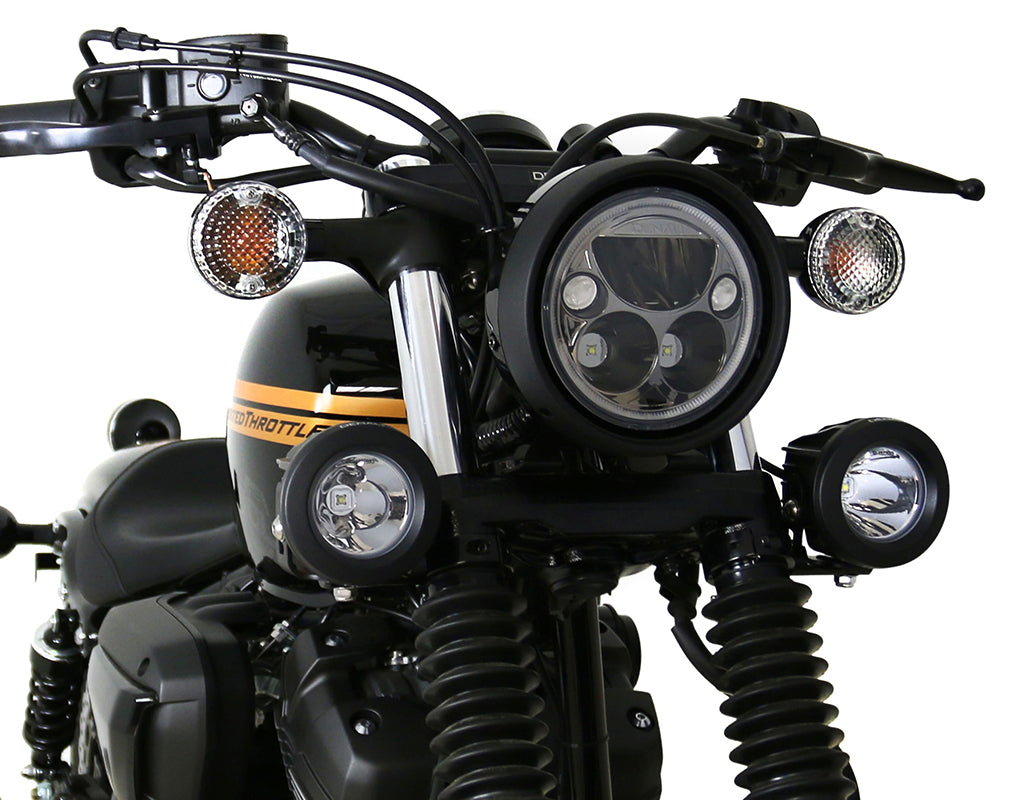 LED Headlight Mount - Yamaha Bolt, Raider, Road Star, Stryker, SCR950, XSR700, XSR900, V Star 950