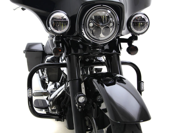 T3 Front Switchback LED blinklysmodul med V-Twin motorbeskyttelsesfeste