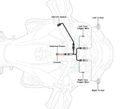 Ledningsnet til T3 Switchback-signaler med TÆND/SLUK-knap
