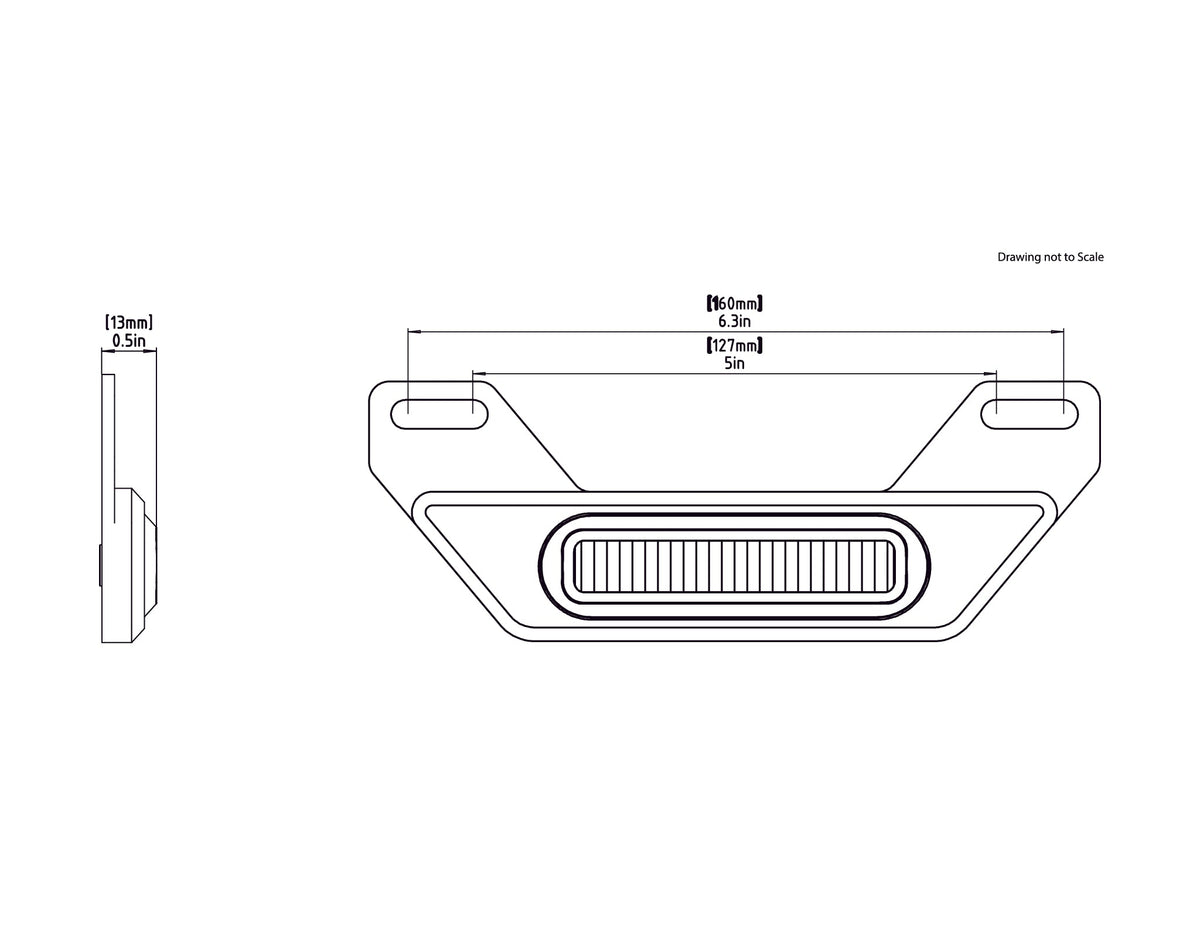 Kit de feux stop LED B6 avec support de plaque d'immatriculation