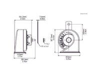 SoundBomb™ Mini Electromagnetic Low Tone Horn