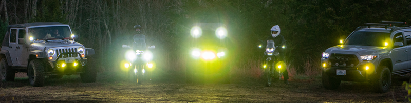 The Best Color for Off-Road Lights on Your Motorcycle or 4x4