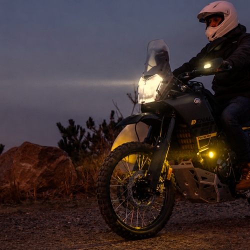 Popular lighting add-ons for motorcycles outfitted with the DENALI CANsmart controller
