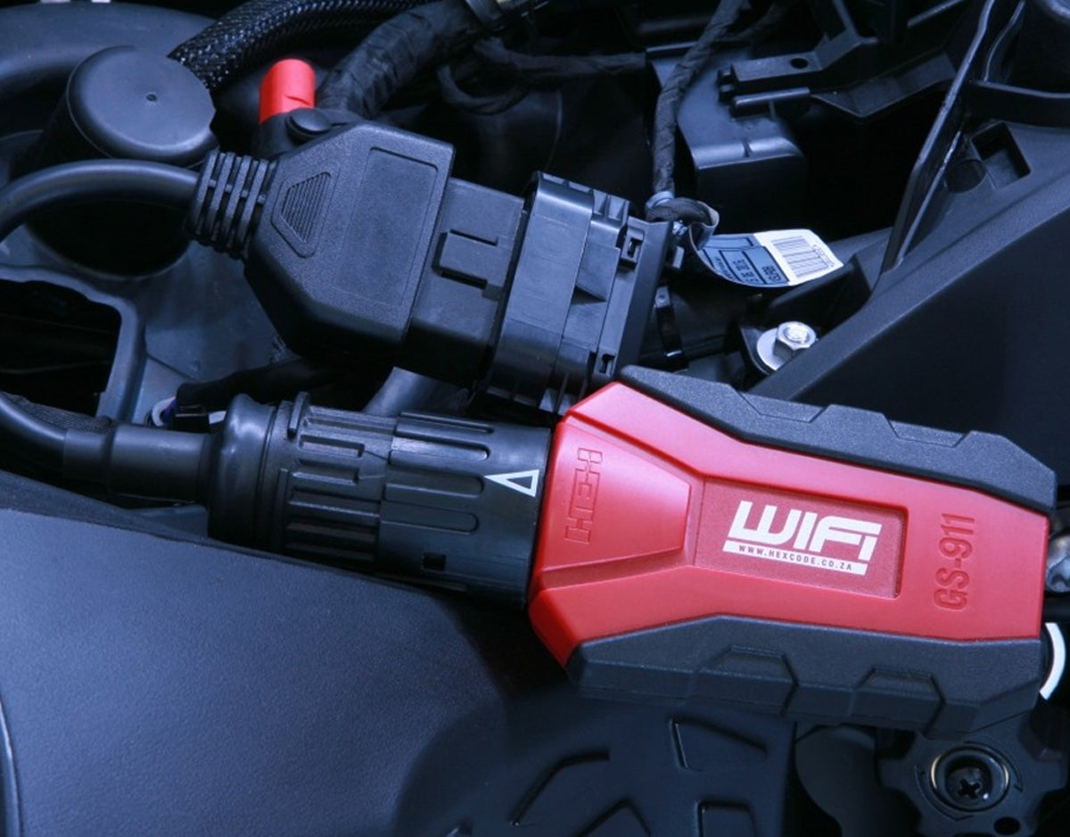 محول HEX GS-911 OBD-II ذكر (من GS911 ذو 10 دبابيس إلى دراجة OBD-II)