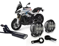 D7 Pro Premium belysningssæt med Crashbar-beslag - BMW K1600 / R9T / R18 / S1000XR / F900GS / F900XR / F800GS / F850GS / F750GS