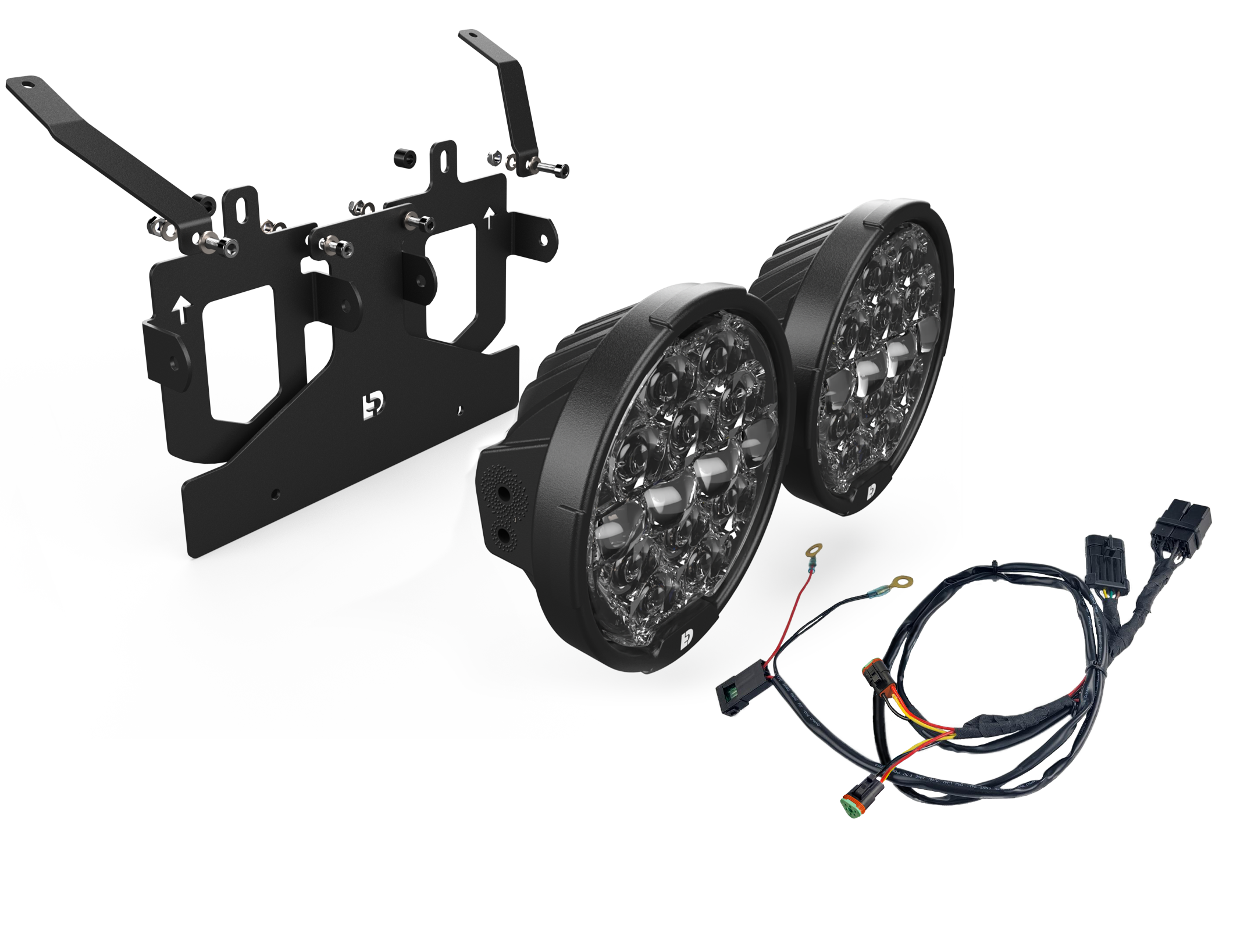 Lumenz 2-Door LED Puddle Light Retrofit Kit For Willie G #1 Harley-Davidson - Cool White