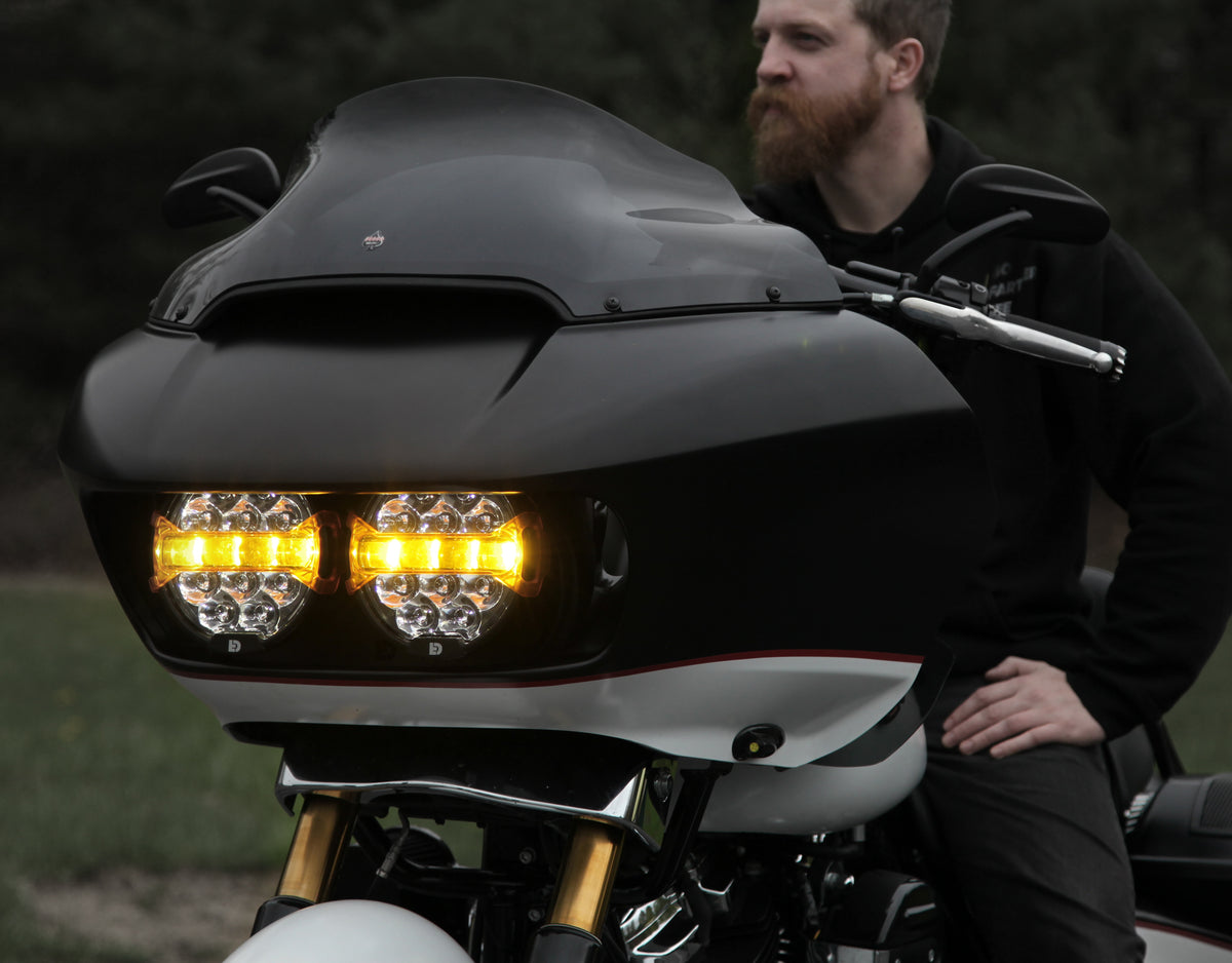 D14 Destroyer LED Headlight Upgrade Kit - Harley-Davidson Road Glide