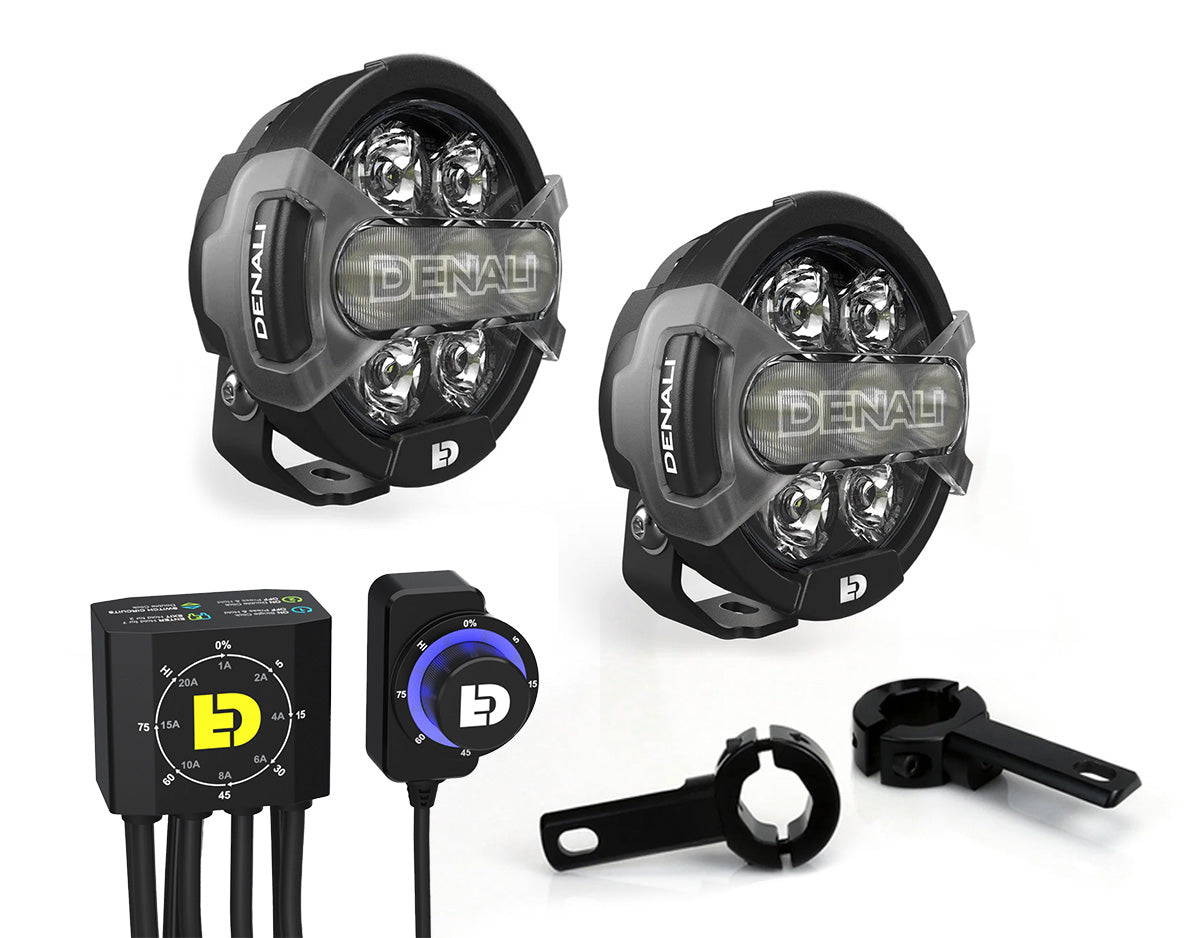 D7 PRO Premium Lighting Bundle w/ DialDim Controller & Crash Bar Mount