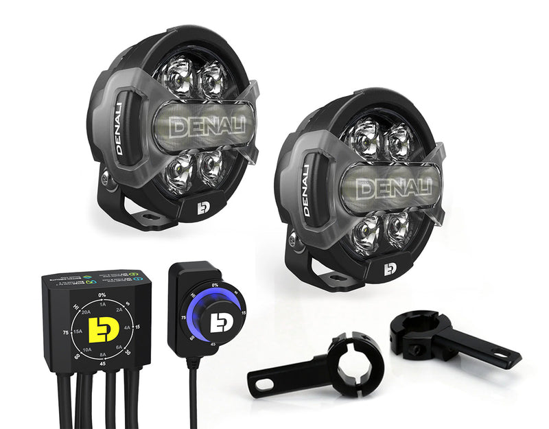 D7 PRO Premium Lighting Bundle w/ DialDim Controller & Crash Bar Mount-Universal Fit