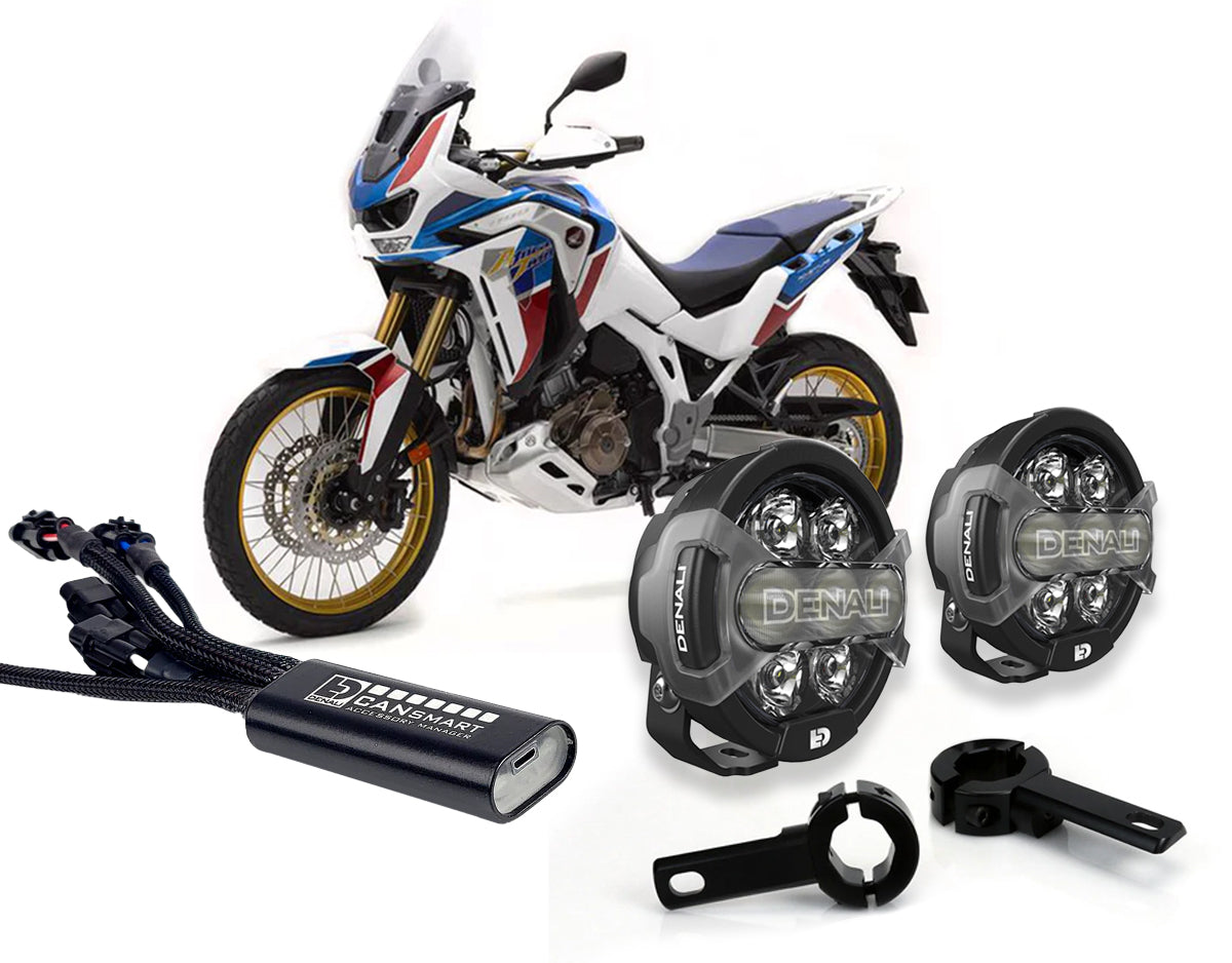 D7 Pro Premium Lighting Bundle w/ Crashbar Mounts - Honda Africa Twin