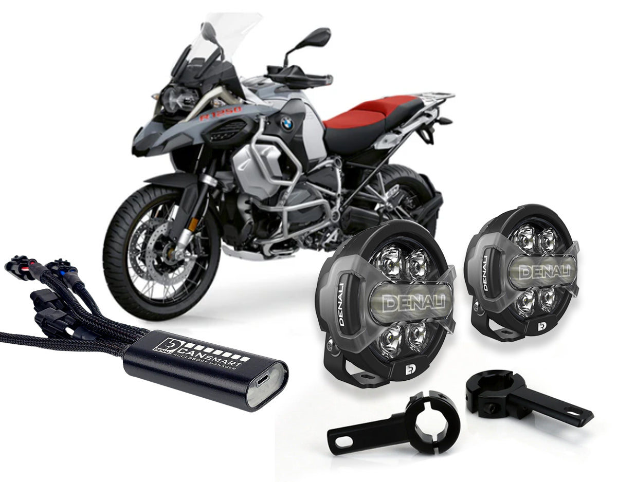 D7 Pro Premium Lighting Bundle w/ Crashbar Mounts for BMW R1200