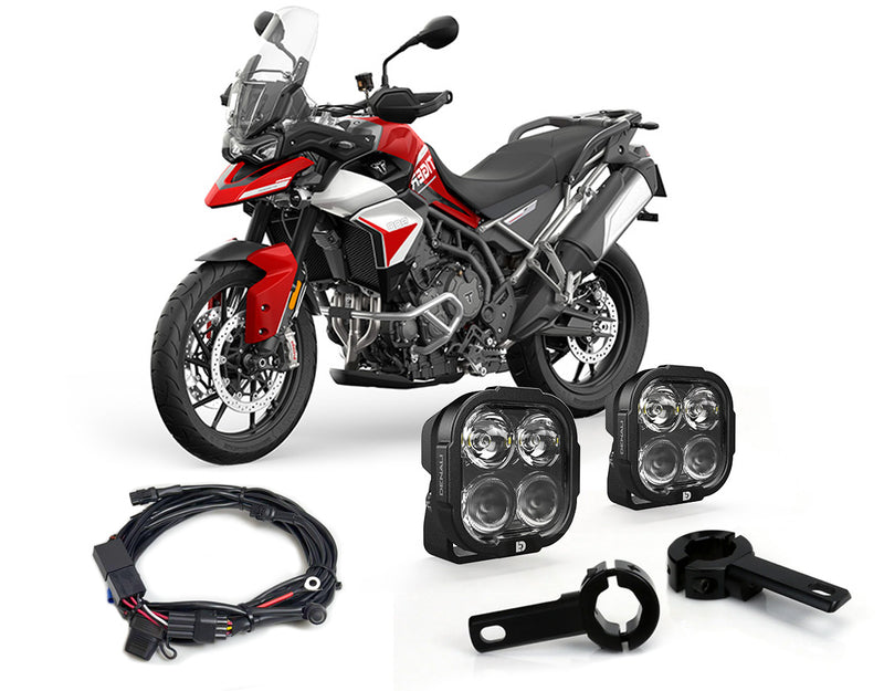 Paquete de Iluminación Esencial DL4 - Triumph Tiger 900 2020+ y Tiger 1200 2022+