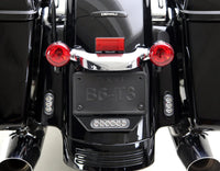 T3-S™ Smart Turn Signal & DRL Pods with License Plate Mount for Motorcycles – Rear