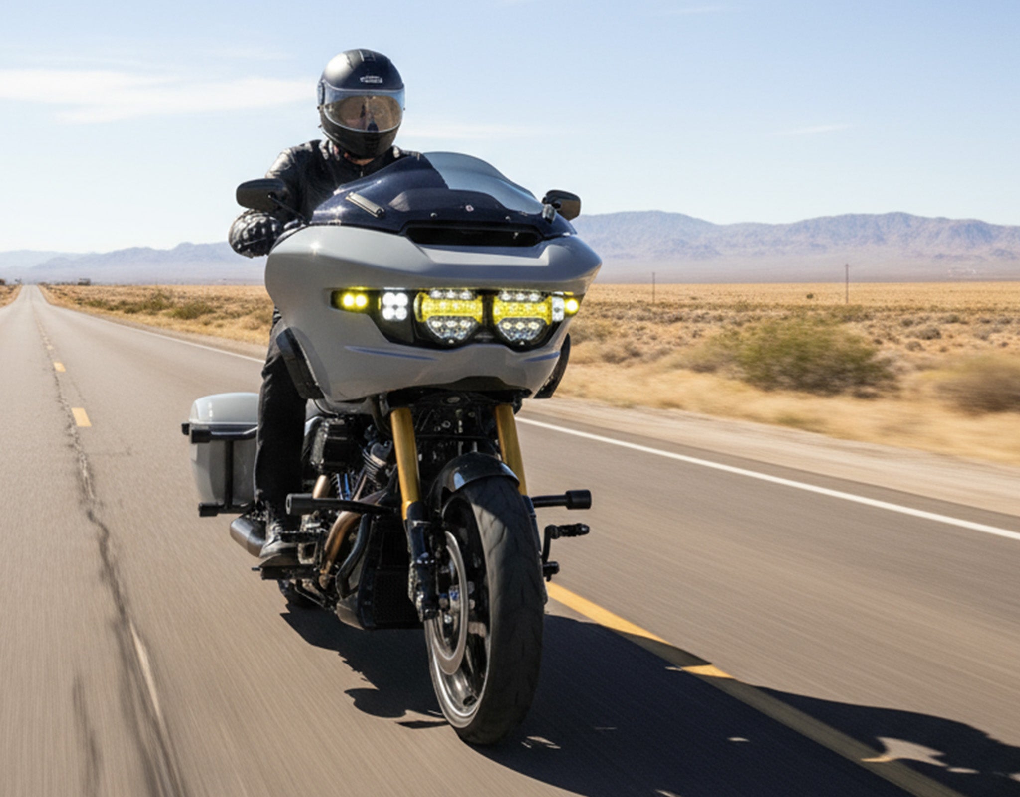 ハーレー・ストリートグライド、ロードグライド、スクランブラー用