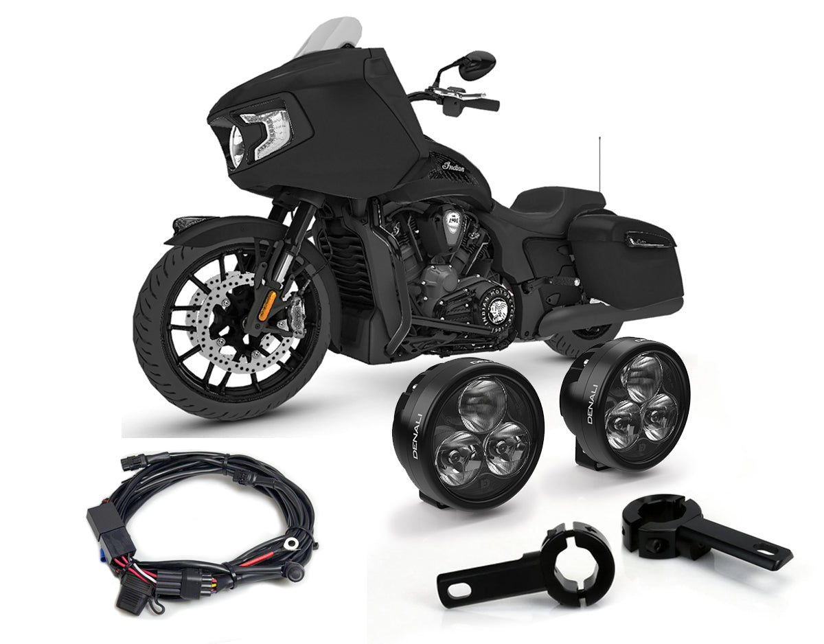 D3 Essential Lighting Bundle w/ Engine Guard Mounts - Indian Chieftain