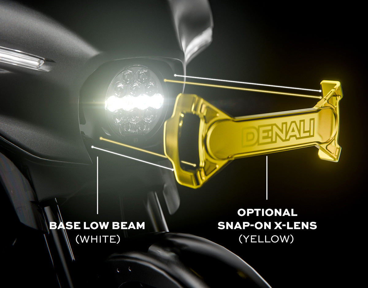 Kraus Motor Şirketi tarafından '24+ Harley-Davidson Street Glide için Denali Aydınlatmalı Ace-One Far Takımı