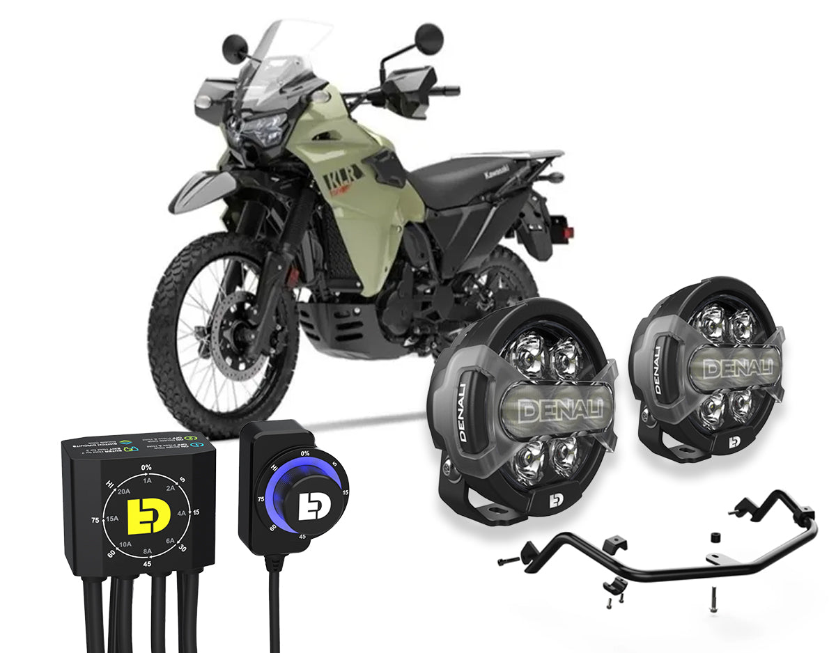 D7 Pro Premium Lighting Bundle for Kawasaki KLR650 & KLR650S '22