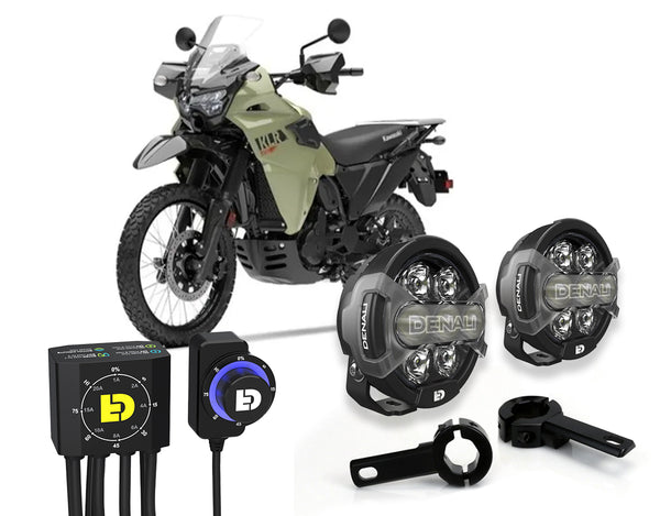 D7 Pro Premium Lighting Bundle w/ Crashbar Mounts - Kawasaki KLR 650 S 2022+