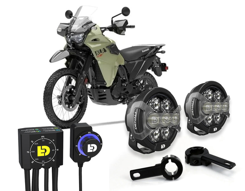 D7 Pro Premium Lighting Bundle w/ Crashbar Mounts - Kawasaki KLR 650 S 2022+