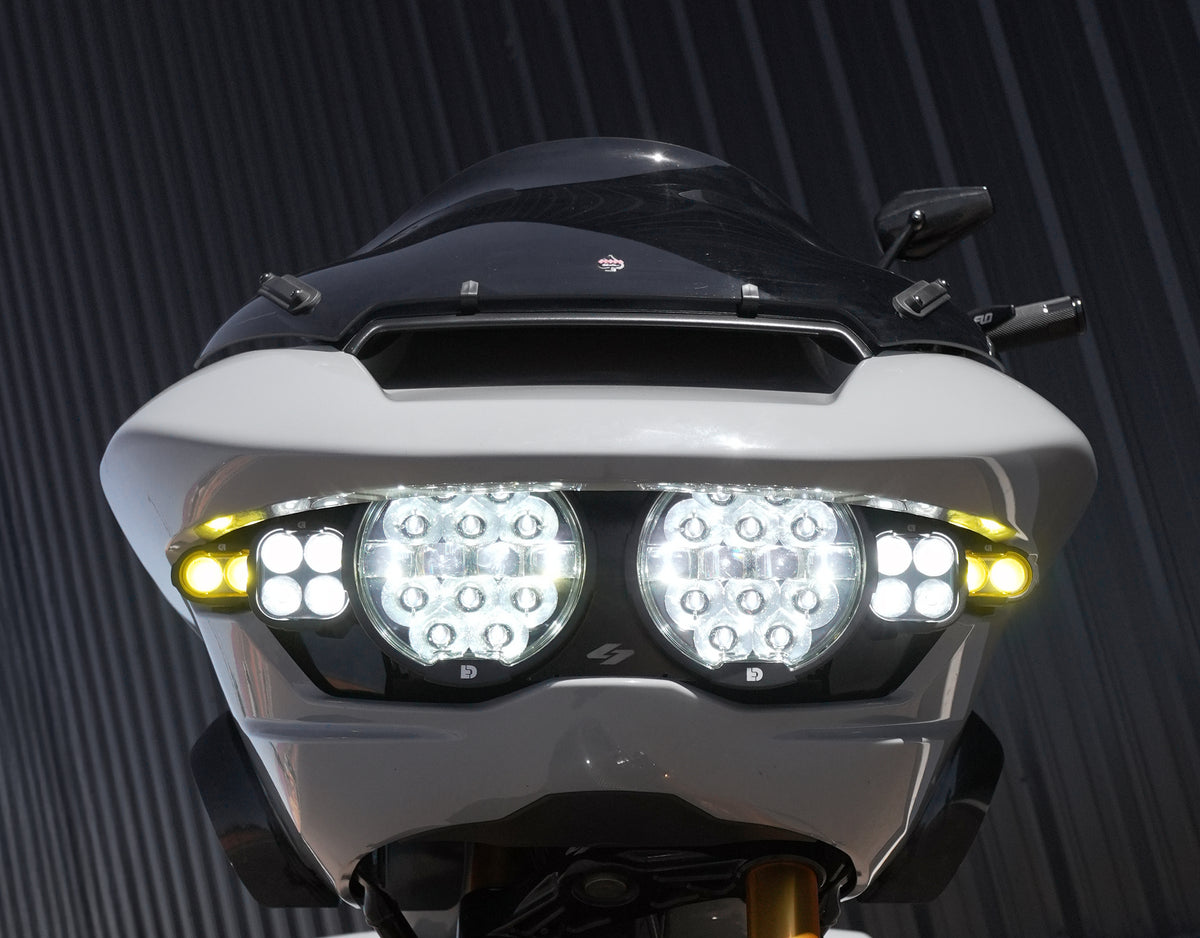 D14 Destroyer Full Deck Headlight Kit for Harley-Davidson Road Glide 2024+ by Kraus Motor Co