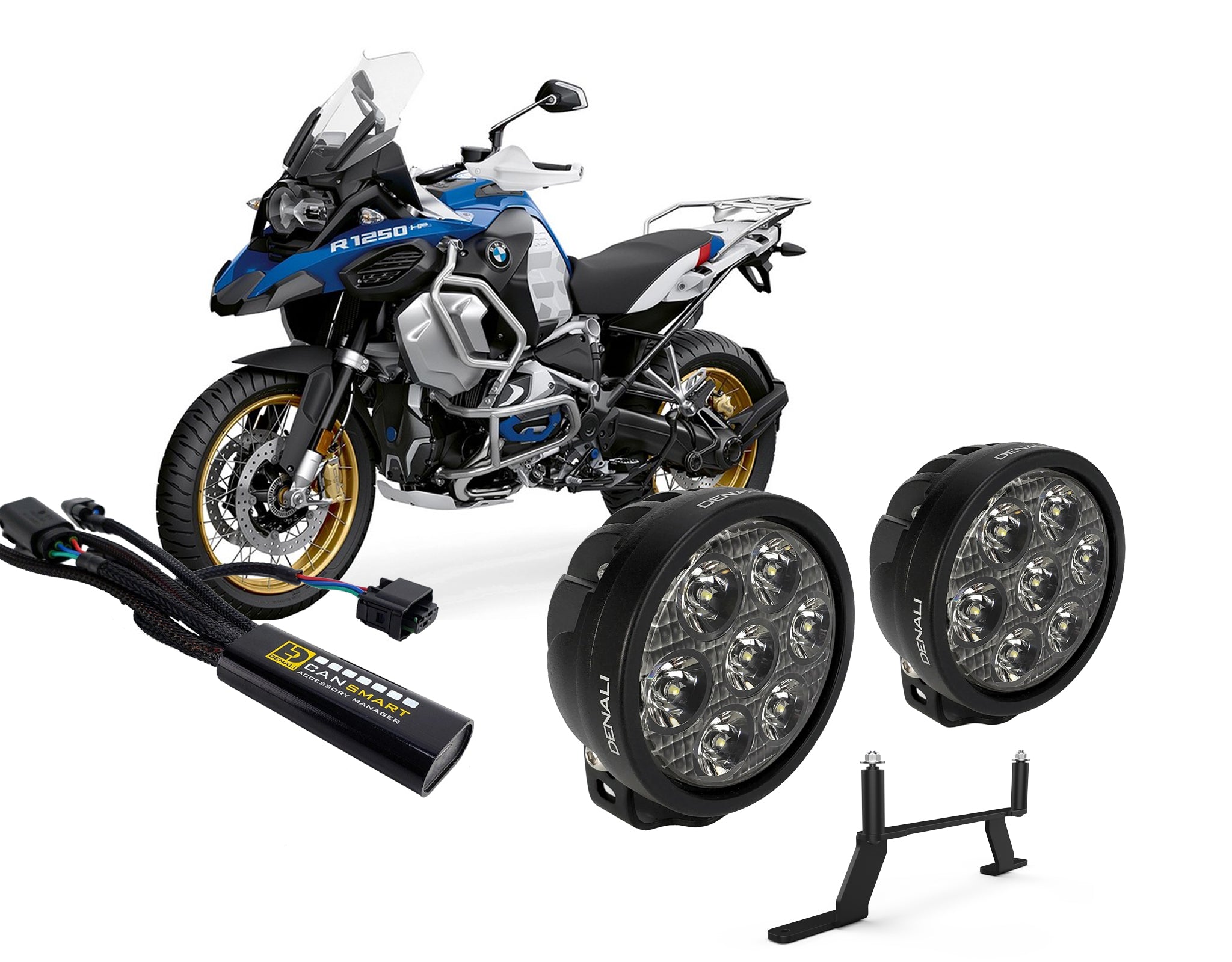 Denali Bundle With Cansmart Brackets And D7 For The Bmw R1250gs And Gsa main image 0