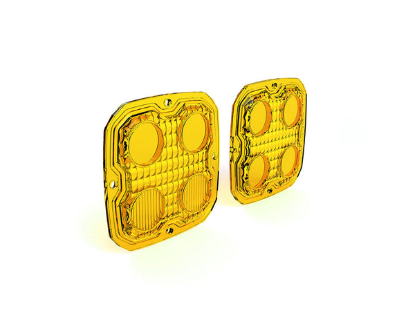 適用於 D4 LED 燈的 TriOptic™ 透鏡套件 - 琥珀色或選擇性黃色