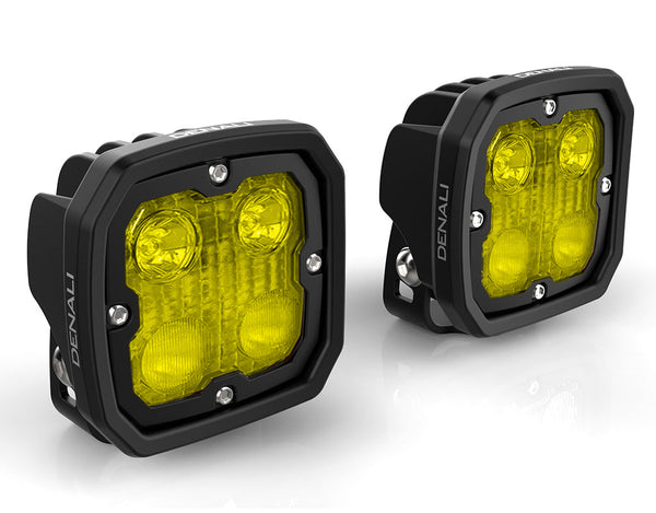 D4 LED 조명용 TriOptic™ 렌즈 키트 - 황색 또는 선택적 노란색