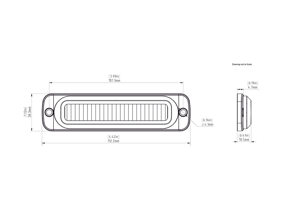 DRL Visibility Lighting Kit with Fender Mount - White or Amber