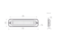 Kit de iluminación de visibilidad DRL con montaje empotrado - Blanco o ámbar