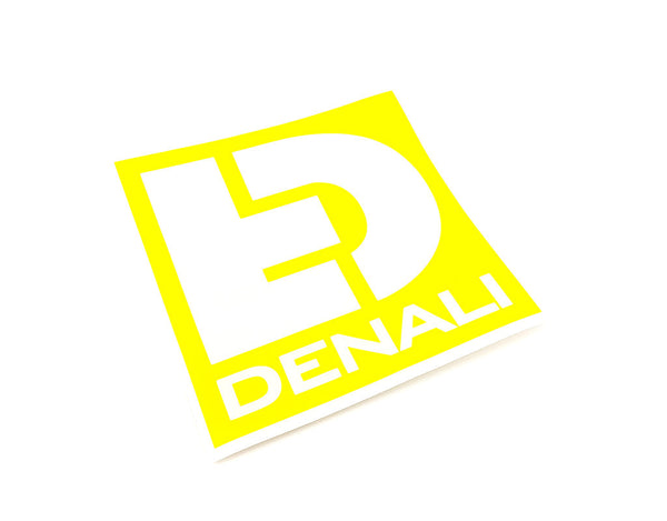 Aufkleber – Gestanztes Icon-Logo, Gelb, 12,7 x 12,7 cm