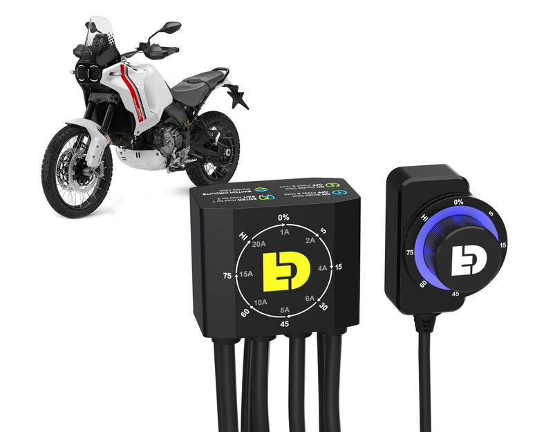 Rally Phone Mount Kit with Wireless Charging Plug-&-Play Harness - Kawasaki KLR650