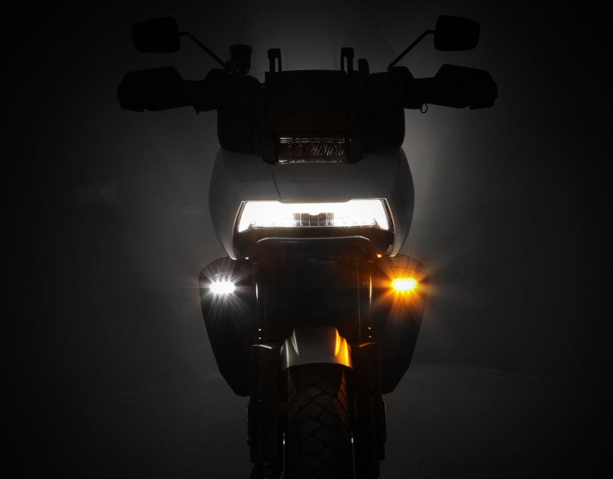 Kit de atualização de sinal de mudança de direção frontal T3 plug-&-Play para Harley-Davidson Pan America 1250
