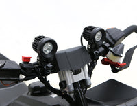 行車燈安裝座 - 鉸接桿夾 21mm-29mm，黑色
