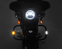 T3 Front Switchback LED Turn Signal Pod with V-Twin Engine Guard Mount