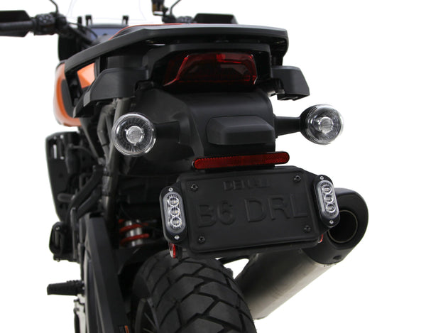 Kit pelat nomor sinyal belok T3 belakang Plug-&-Play untuk Harley-Davidson Pan America 1250