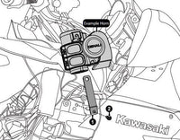 हॉर्न माउंट - कावासाकी कॉनकोर्स GTR1400 '08-'21