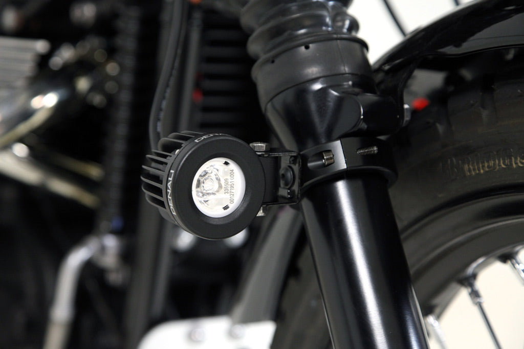 Soporte de luz de conducción - Abrazadera de barra articulada 50 mm-60 mm, negro