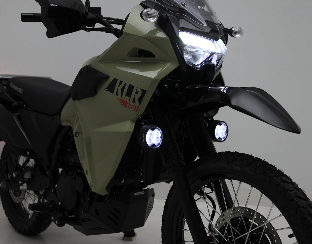 Bevestiging onderste rijlicht - Kawasaki KLR650