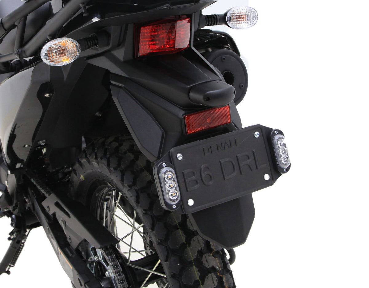Kit Pelat Nomor Sinyal Belok T3 Belakang Plug-&-Play untuk Kawasaki KLR650