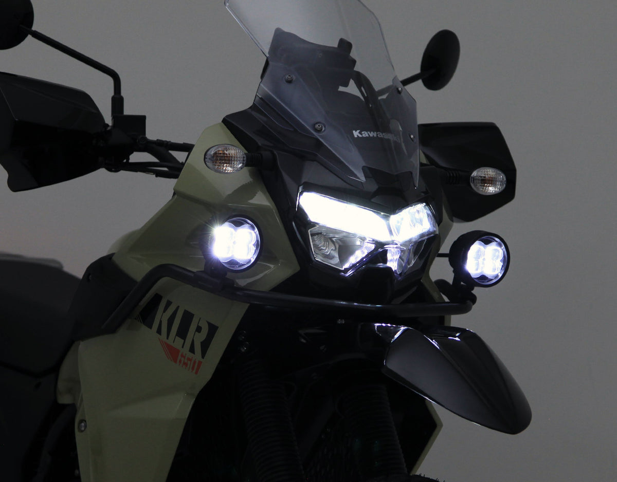 Upper Crash Bar Driving Light Mount - Kawasaki KLR650