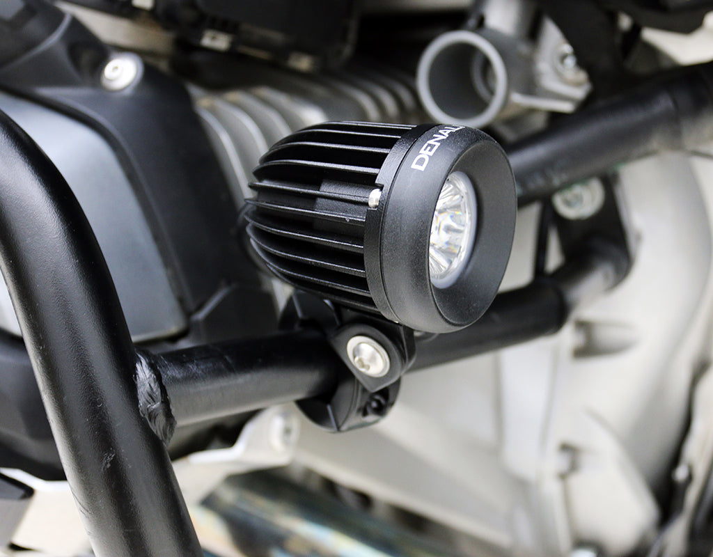 Support de phare de conduite – Collier de serrage pour barre articulée 21 mm-29 mm, noir