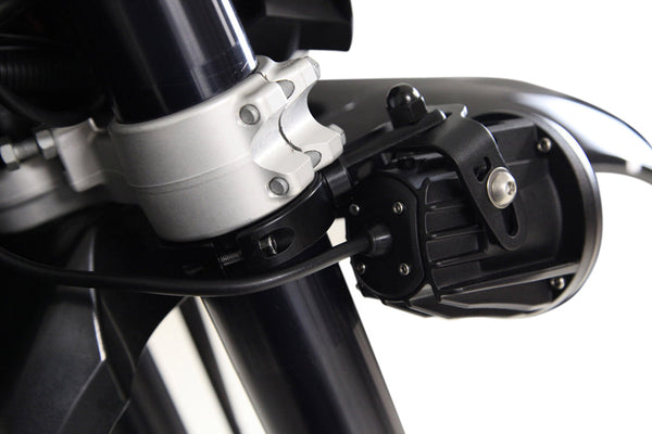 Support de phare de conduite – Pince à barre articulée 50 mm-60 mm, noir