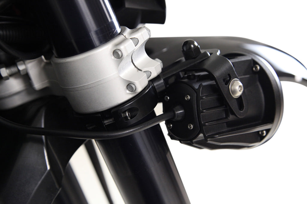 Support de phare de conduite - Collier de serrage à barre articulée 50 mm-60 mm, noir